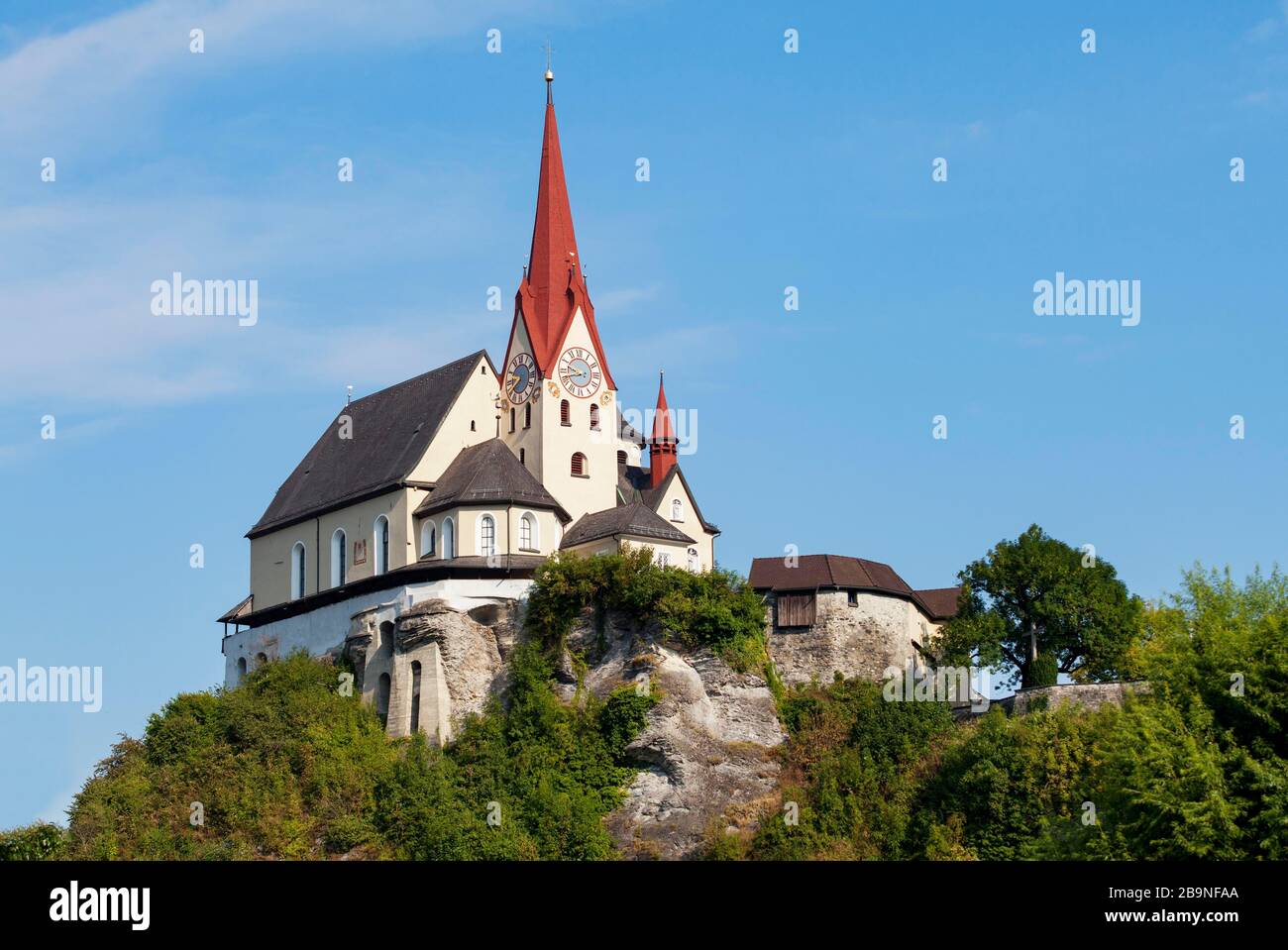 Pilgrimage Church, Liebfrauenberg Church on the Liebfrauenberg, Rankweil, Vorarlberg, Austria Stock Photo