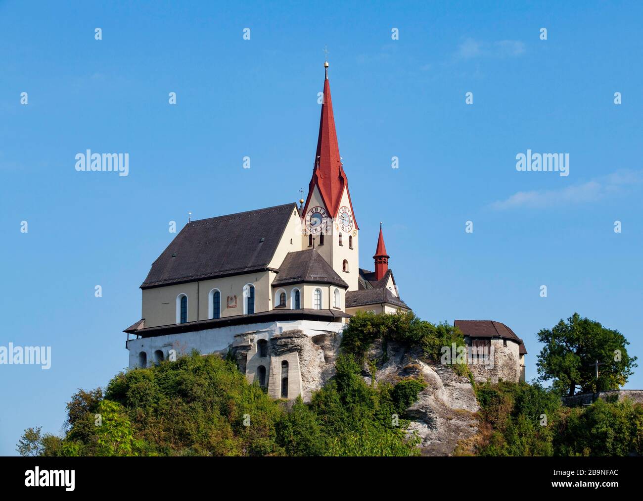 Pilgrimage Church, Liebfrauenberg Church on the Liebfrauenberg, Rankweil, Vorarlberg, Austria Stock Photo