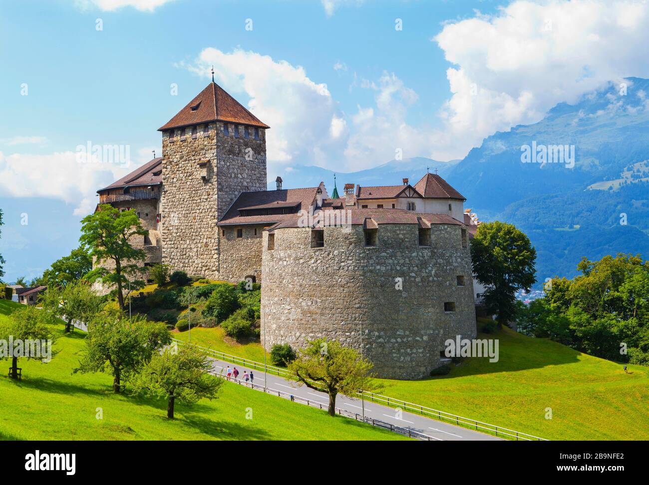 Princely Castle, Vaduz Castle, Vaduz, Principality of Liechtenstein Stock Photo