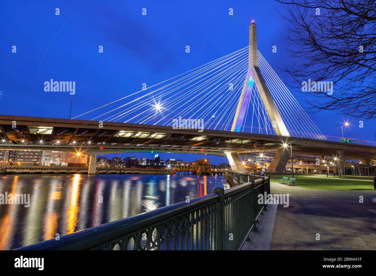 Leonard P. Zakim Bunker Hill Memorial Bridge, Boston, Massachusetts ...