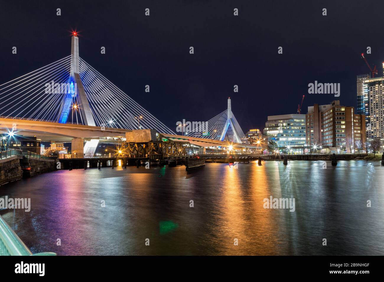 Leonard P. Zakim Bunker Hill Memorial Bridge, Boston, Massachusetts ...