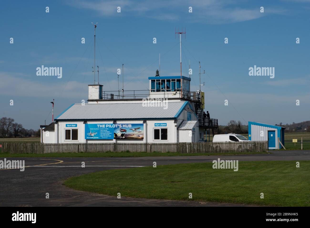 Control tower. Wolverhampton Halfpenny Green Airfield. South Staffordshire. Stock Photo