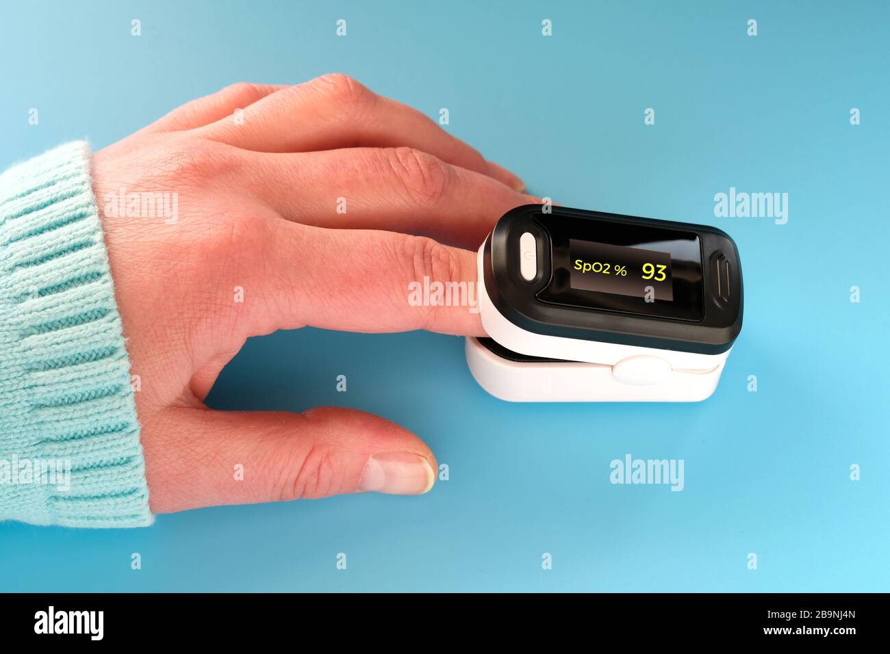 Pulse Oximeter, finger digital device to measure oxygen saturation in