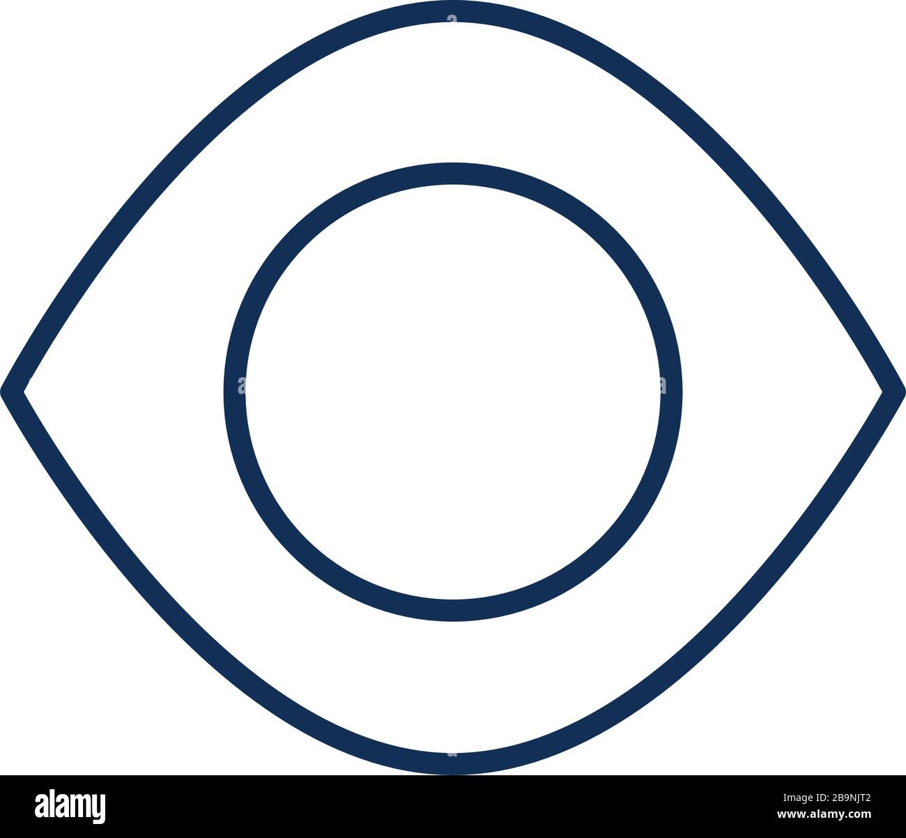 eye line style icon design, View look vision optical human see medicine ...