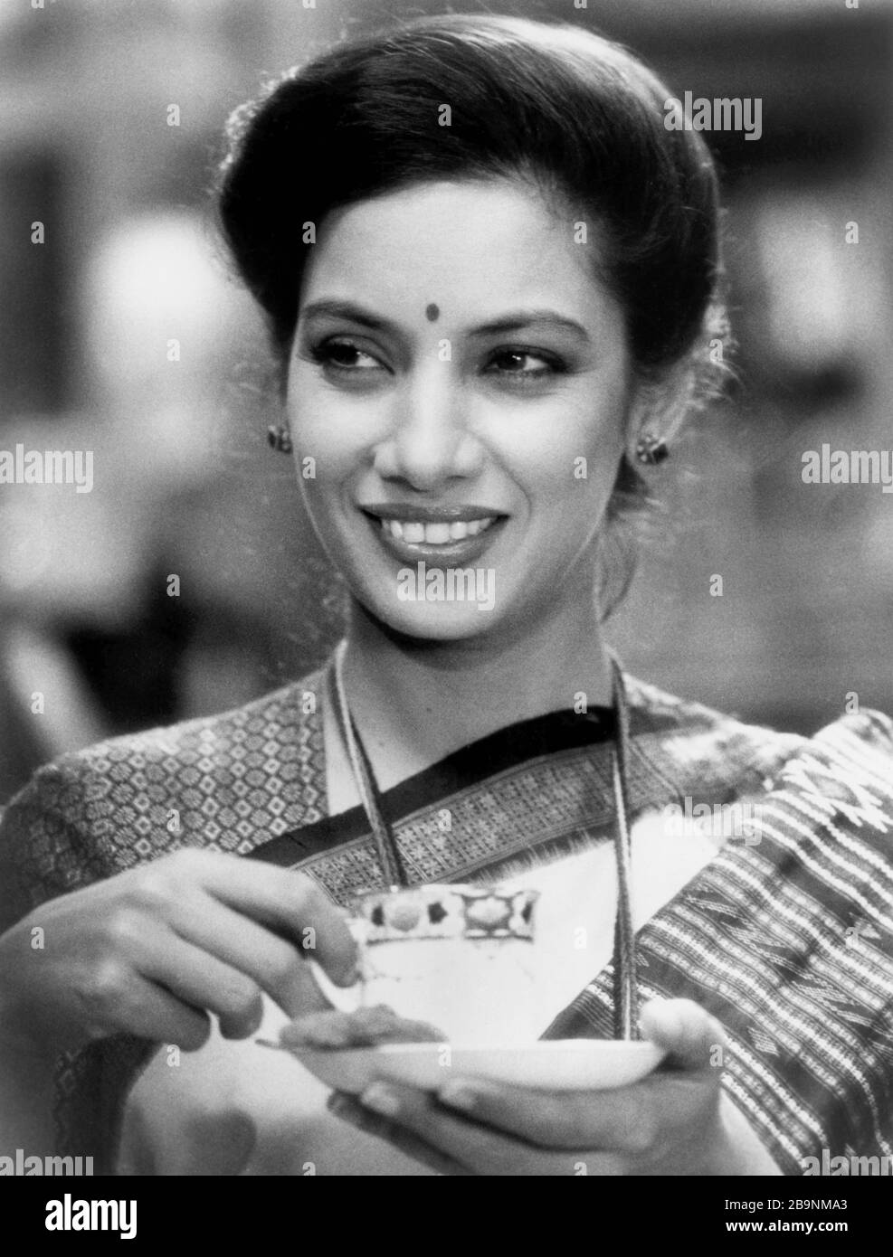 Shabana Azmi, on-set of the film, 'Madame Sousatzka', Simon Mein for Cineplex Odeon Films with Distribution via Universal Pictures, 1988 Stock Photo
