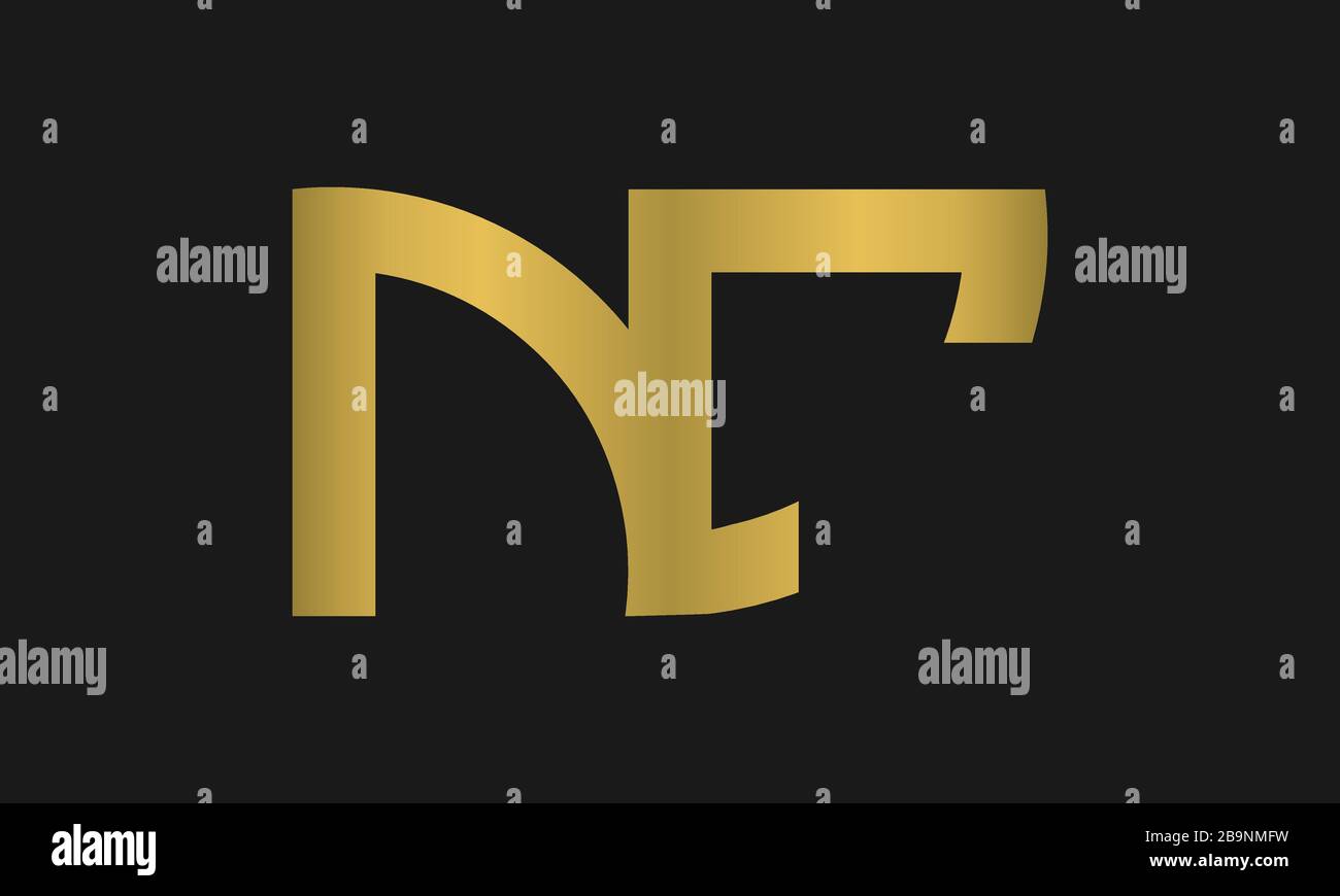 CN NC Letter Logo Design With Creative Modern Trendy Typography And 