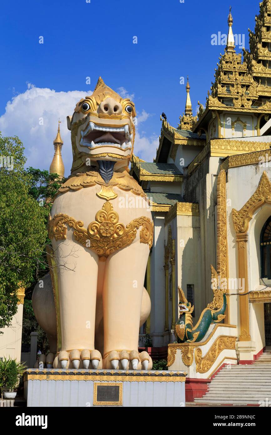 Shwedagon Pagoda,Yangon (Rangoon),Myanmar (Burma),Asia Stock Photo