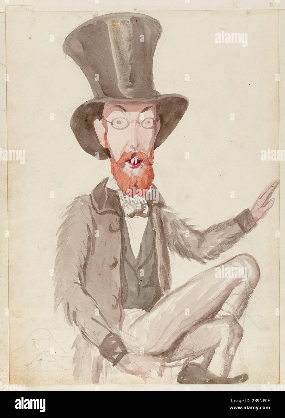 1800s man top hat hi-res stock photography and images - Alamy
