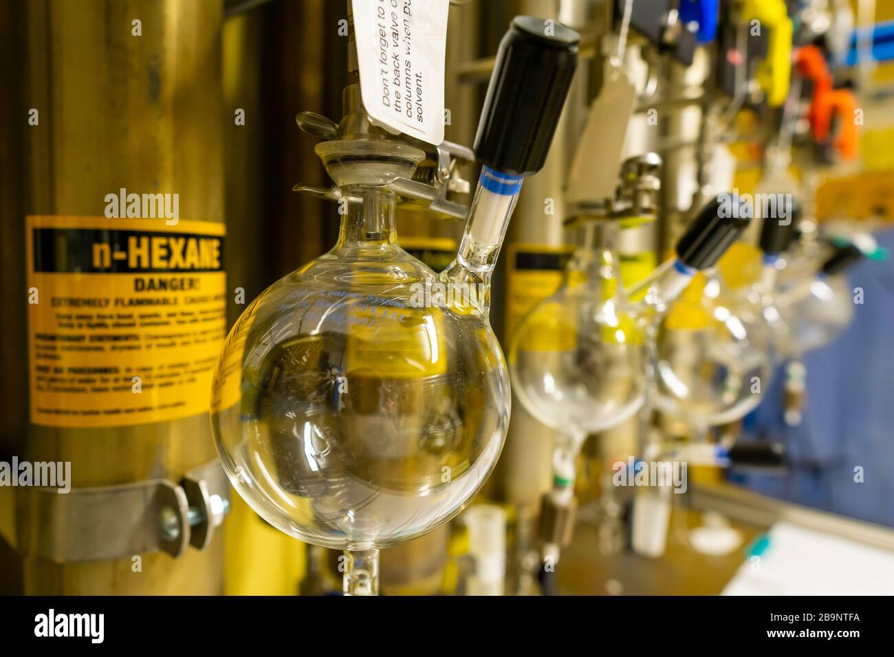 Cambridge MA USA circa March 2020 A solvent purification system in