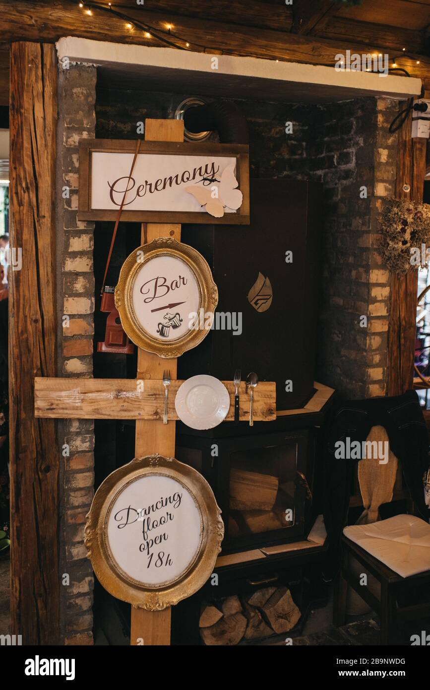 Decorative message board for a special day Stock Photo Alamy