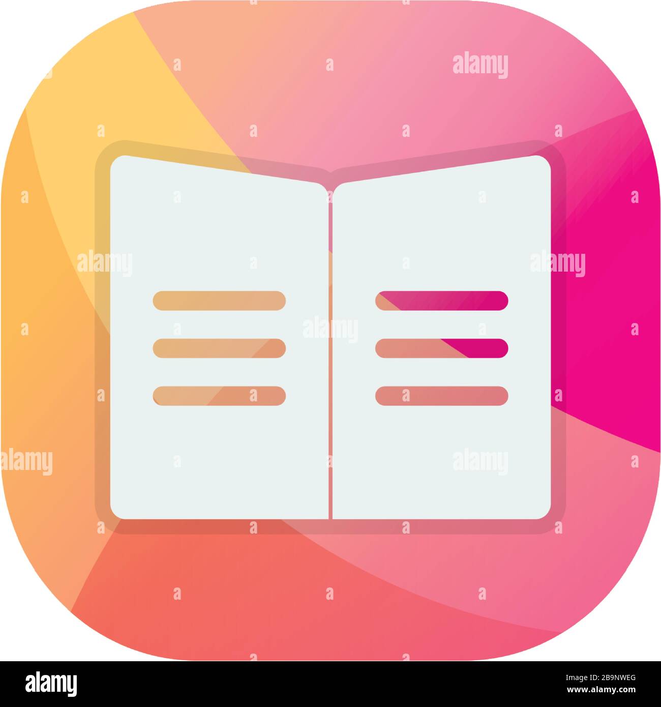 open book block flat style icon design, Education literature read ...