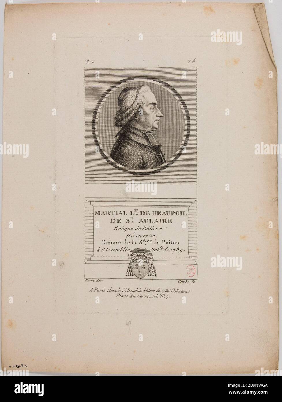 Portrait of Martial L.is of Beaupoil of S.T Aulaire. Wilbrode Nicolas