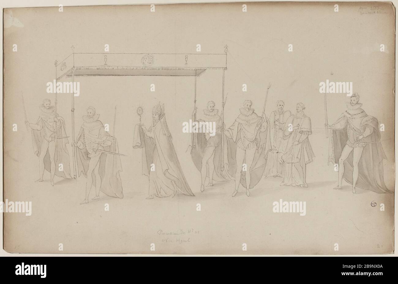 Procession of Henri III after 1583 Stock Photo - Alamy