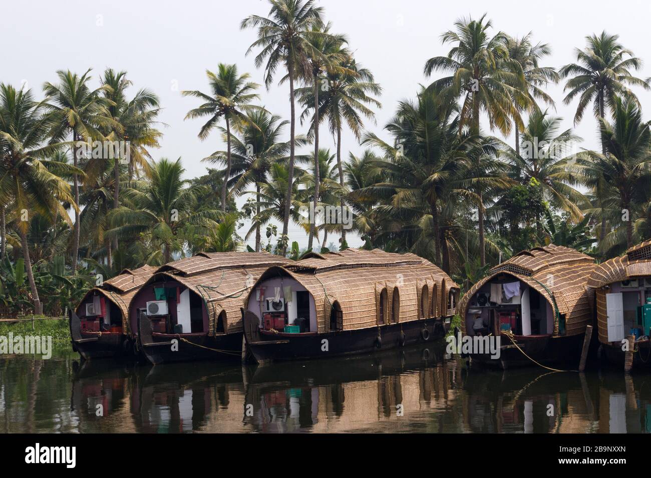 House boat of Kerala Stock Photo