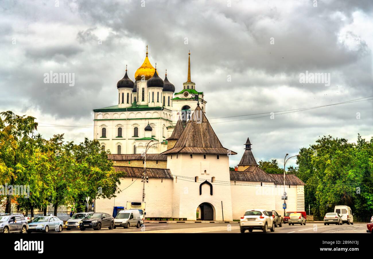 Pskov Krom, a kremlin in Russia Stock Photo