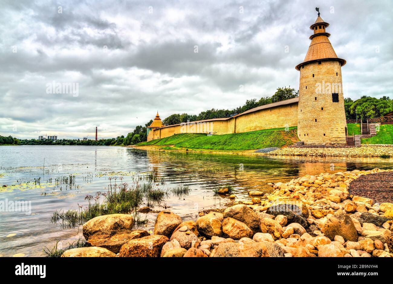 Pskov Krom, a kremlin in Russia Stock Photo