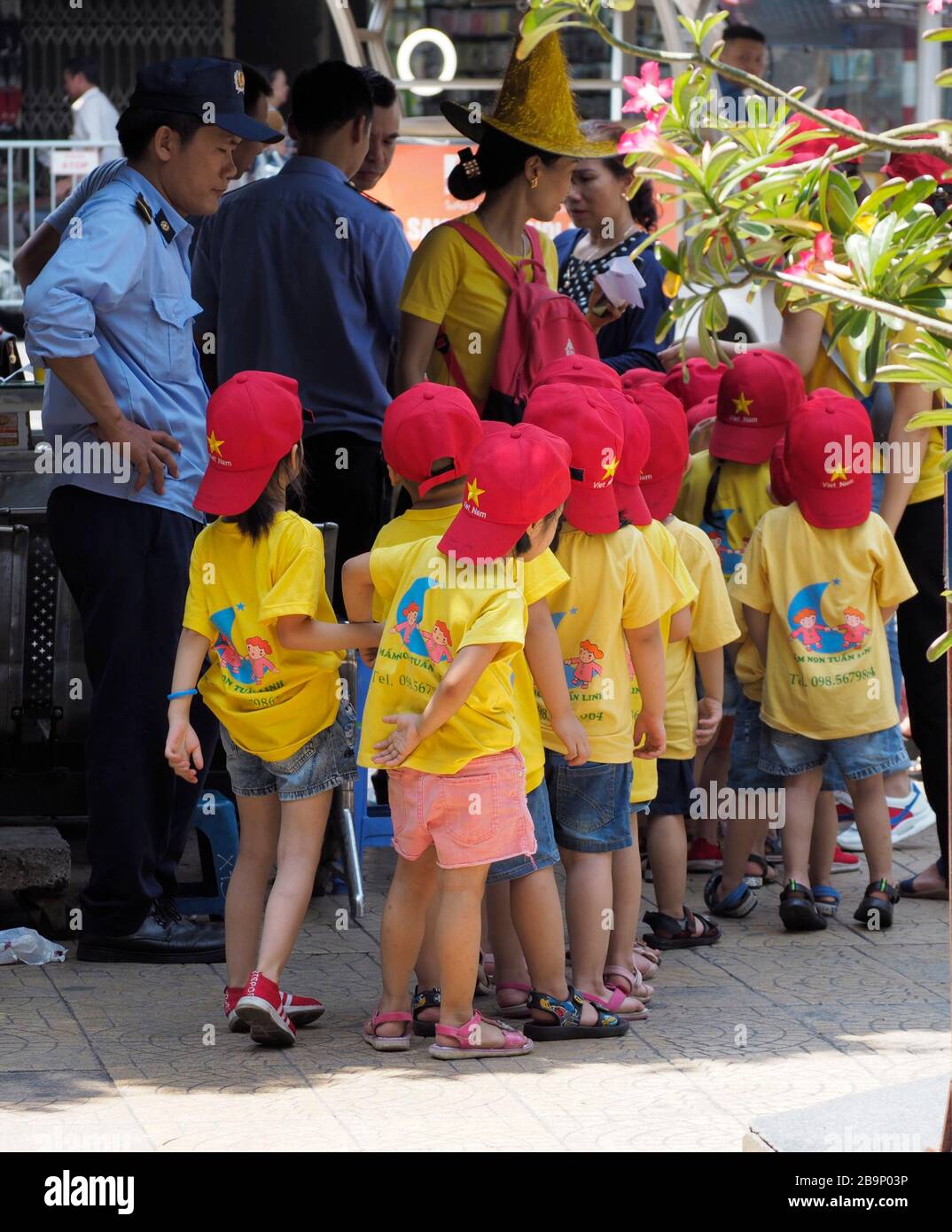School children in Hanoi, North Vietnam. Stock Photo