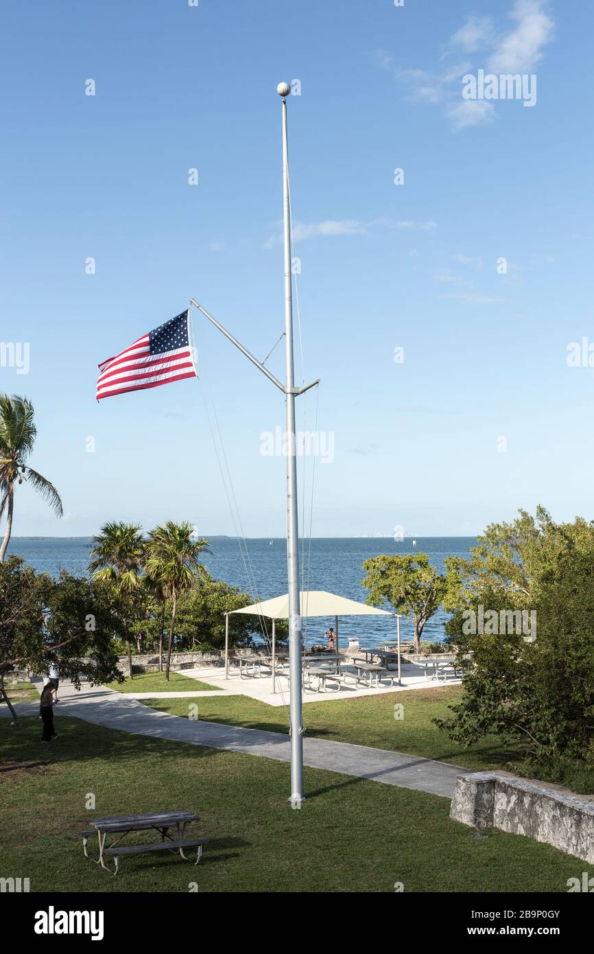 The view from the Dante Fascell Visitor Center at Convoy Point in Biscayne  National Park in Homestead, Florida, USA Stock Photo - Alamy, image size:866x1390