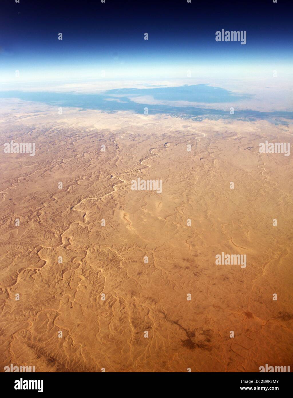 Aerial views of the Eastern Desert in Egypt. Stock Photo
