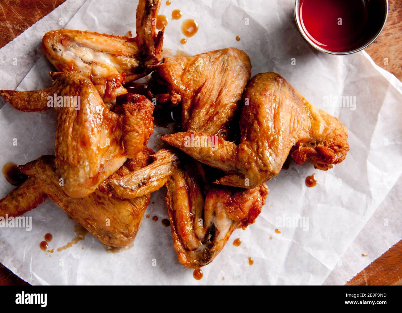 A organic chicken wings Stock Photo