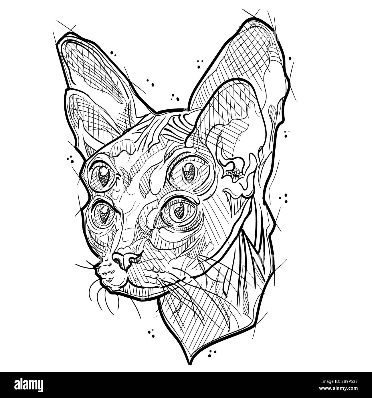 Design in sketch style. Good for tattoo Stock Photo - Alamy