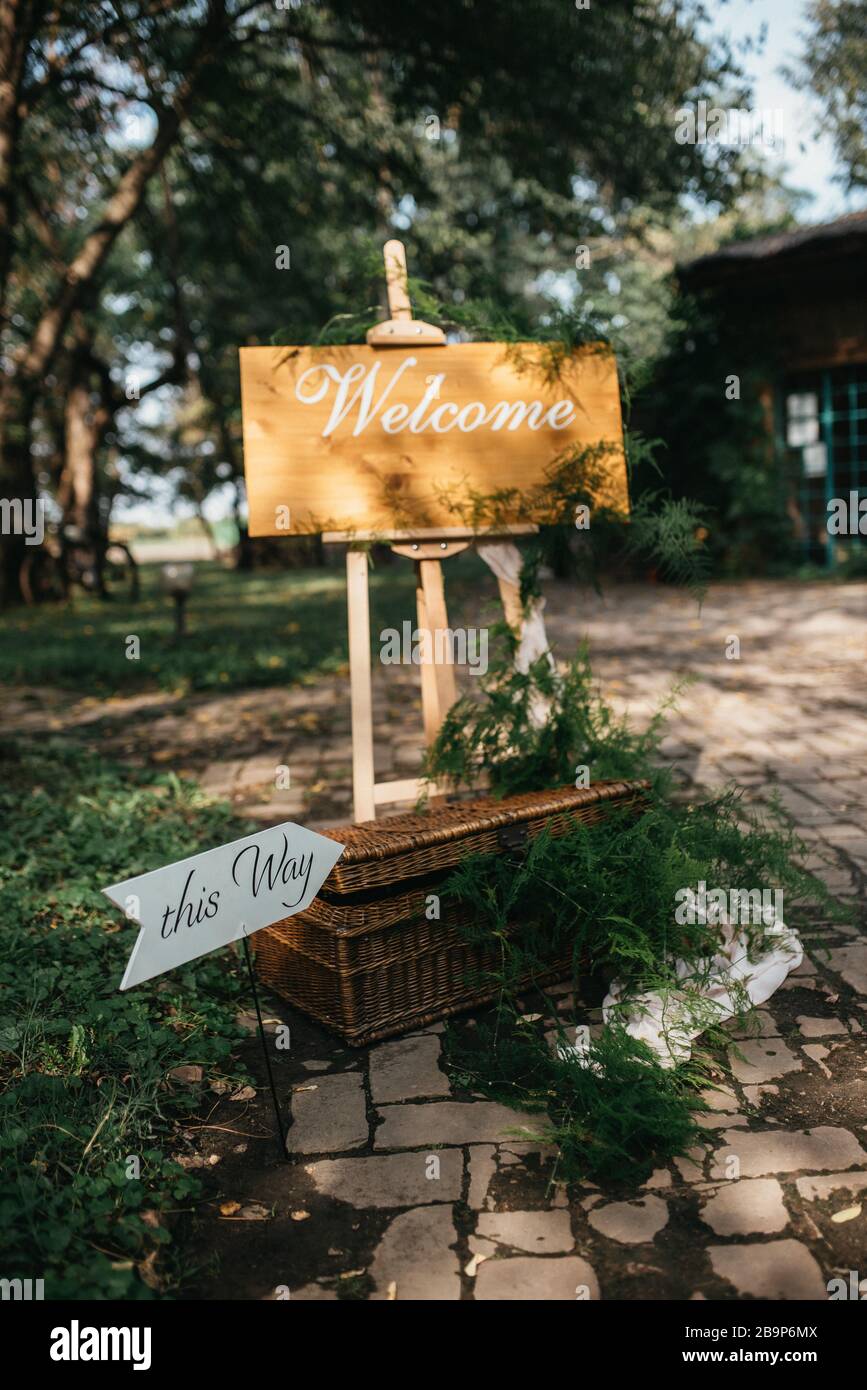 Decorative message board for a special day Stock Photo Alamy