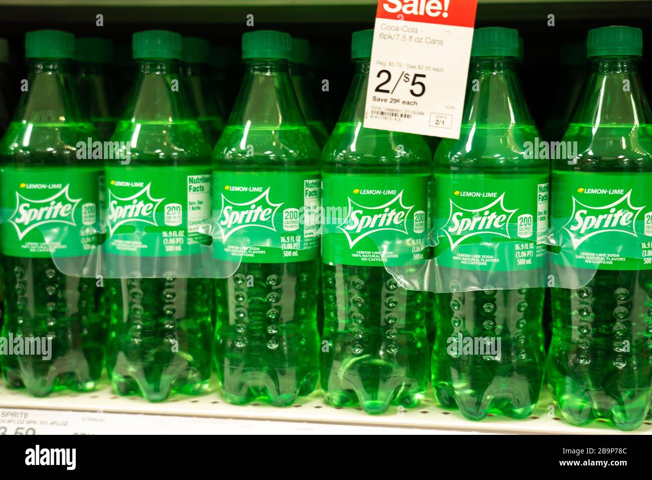 Los Angeles, USA. 1st Feb, 2020. Bottles of Sprite, a lemonlime