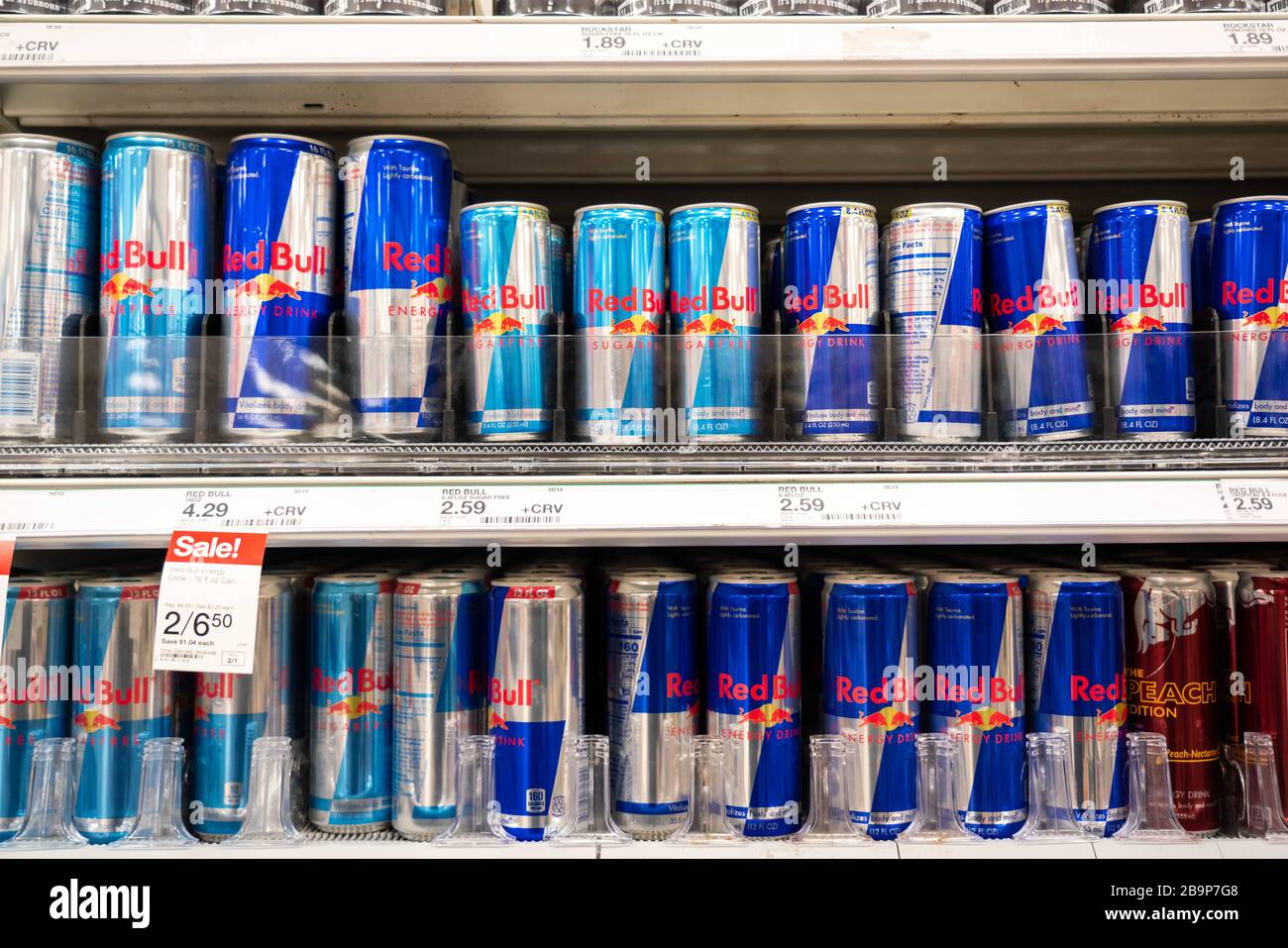 Los Angeles, USA. 1st Feb, 2020. Cans of Red Bull energy drinks seen in a  Target superstore. Credit: Alex Tai/SOPA Images/ZUMA Wire/Alamy Live News  Stock Photo - Alamy