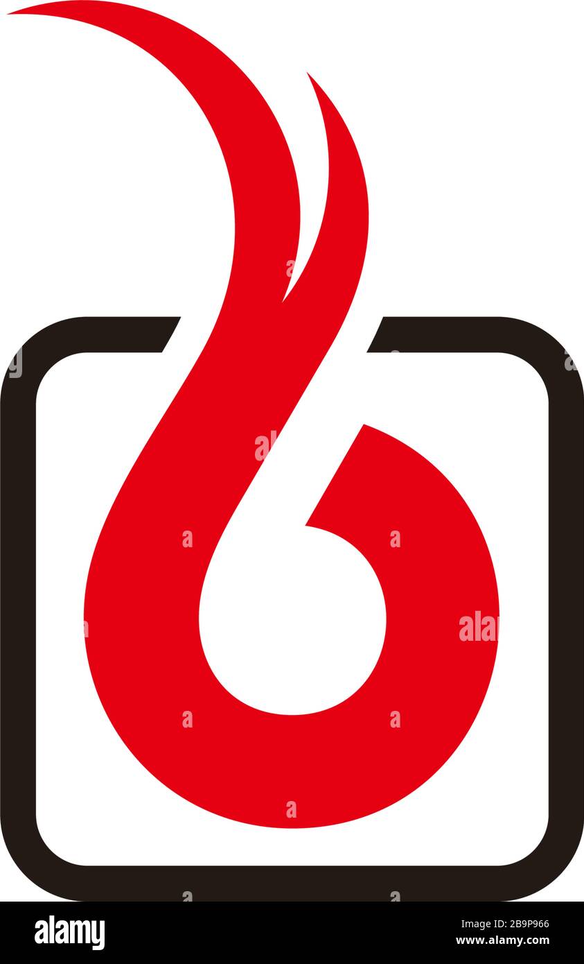 letter b curves leather abstract square frame logo vector Stock Vector