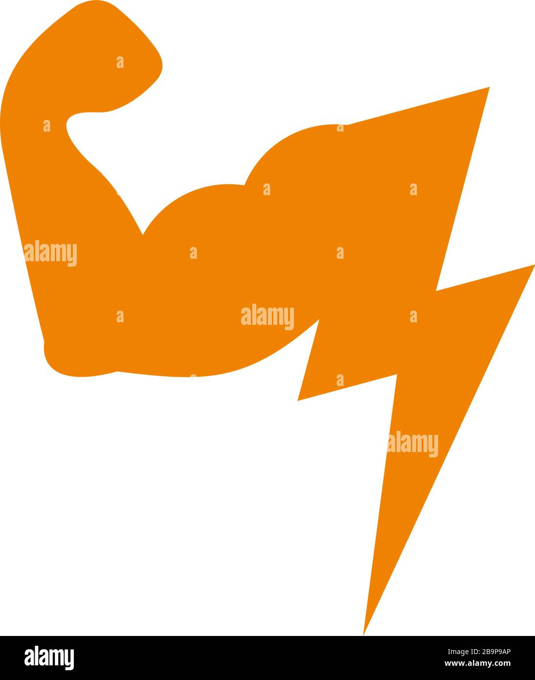 Strong Arm Bolt Power Geometric Symbol Logo Vector Stock Vector Image Art Alamy
