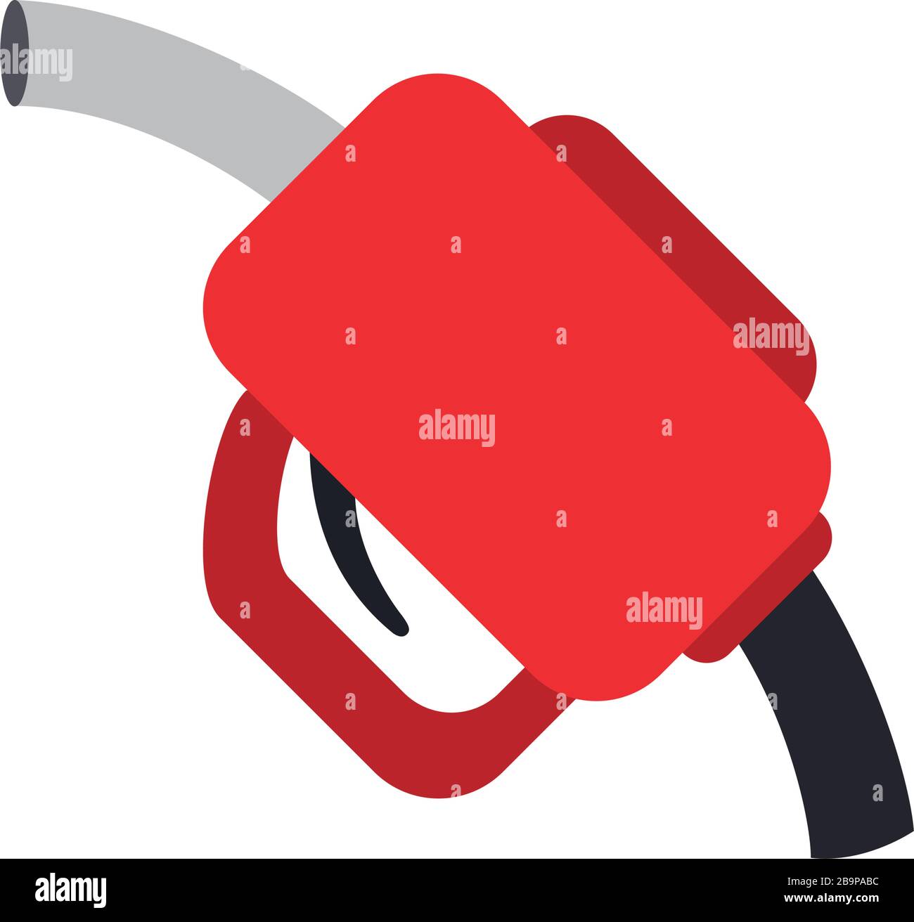 oil nozzle icon over white background, flat style, vector illustration ...