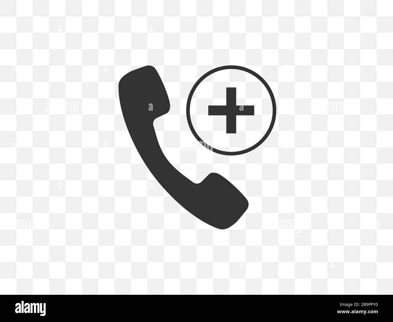 Emergency Call Icon Vector Illustration Flat Design Stock Vector 