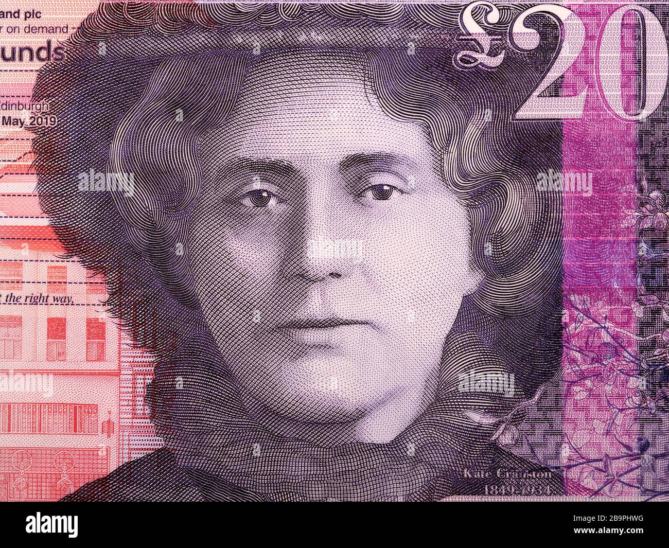 Catherine Cranston a portrait from Scottish money Stock Photo