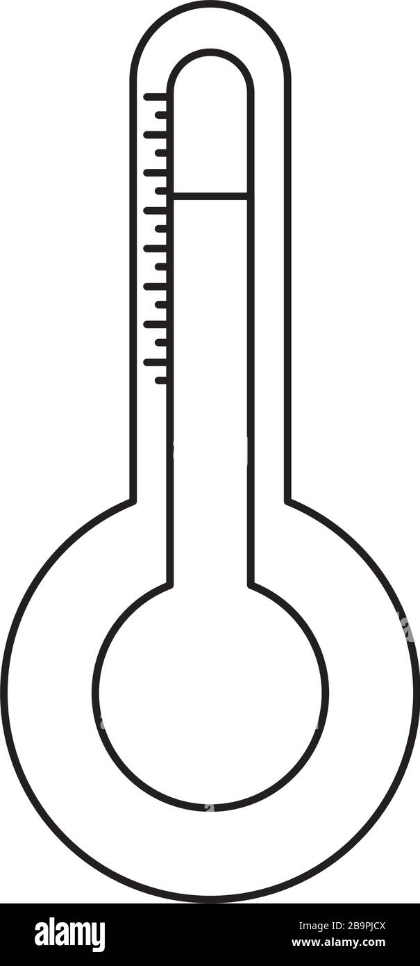 thermometer temperature measure isolated icon Stock Vector Image & Art ...