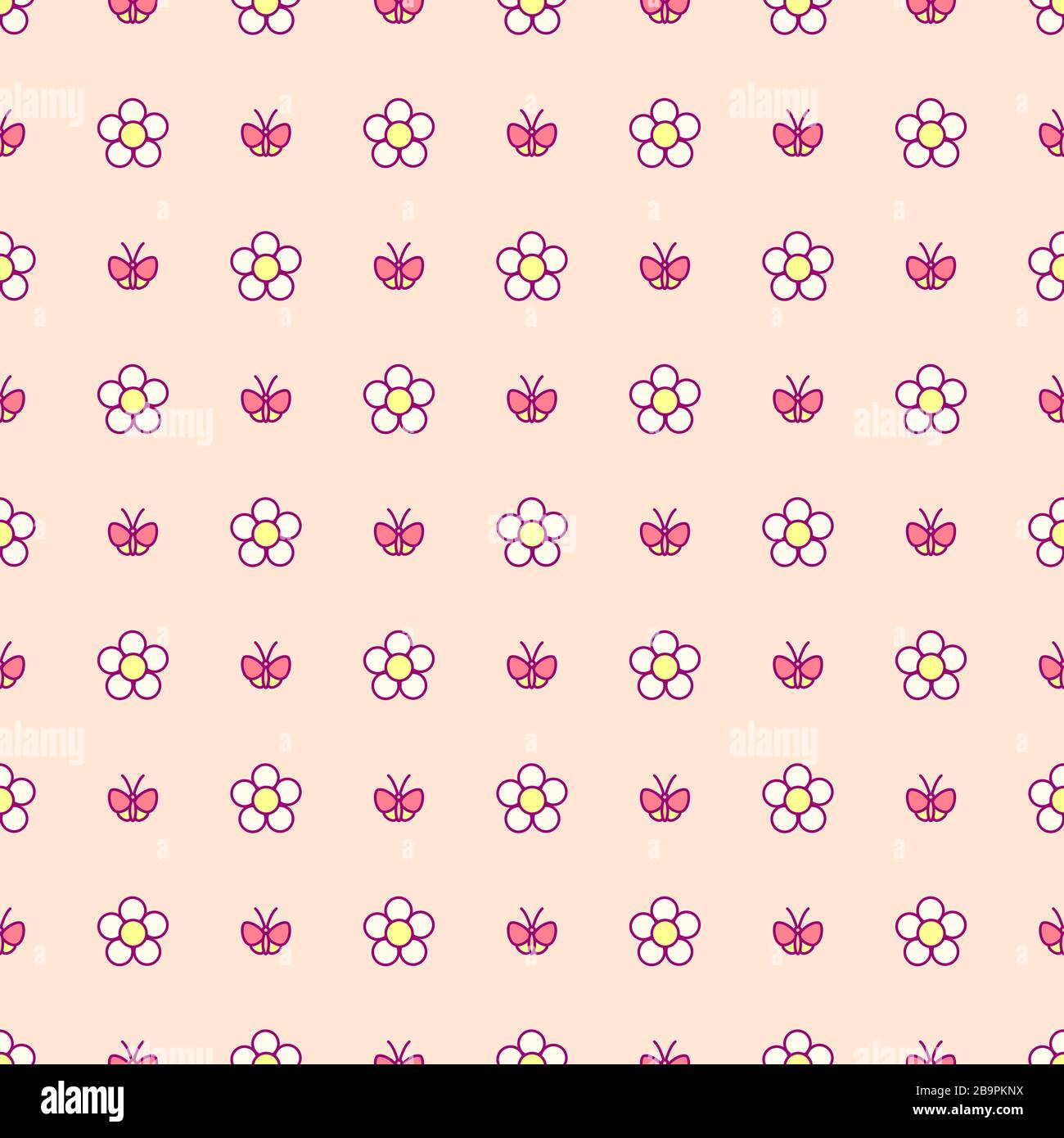 vector Cute simple seamless pattern. cartoon background Stock Vector ...