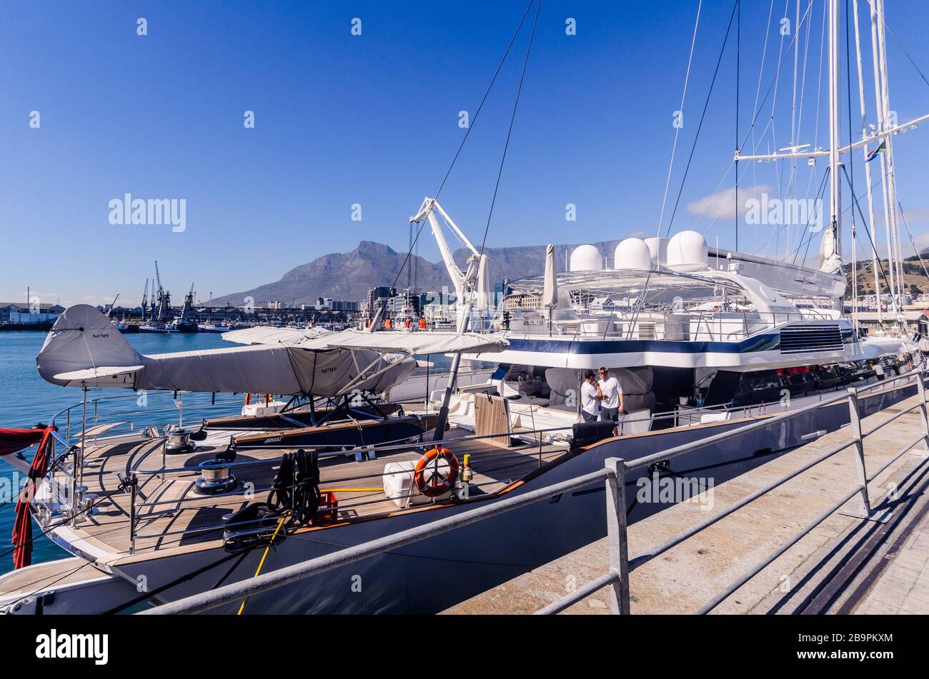 Worlds largest sloop the super yacht 'Mirabella V' now relaunched as