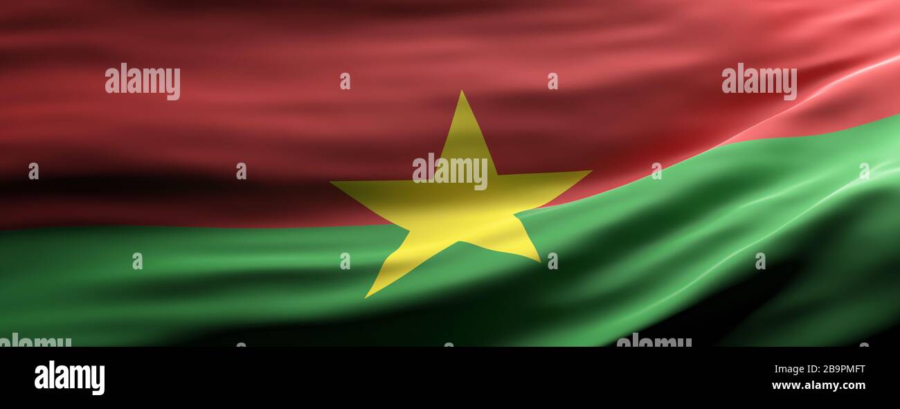 The Burkina Faso flag Stock Photo - Alamy