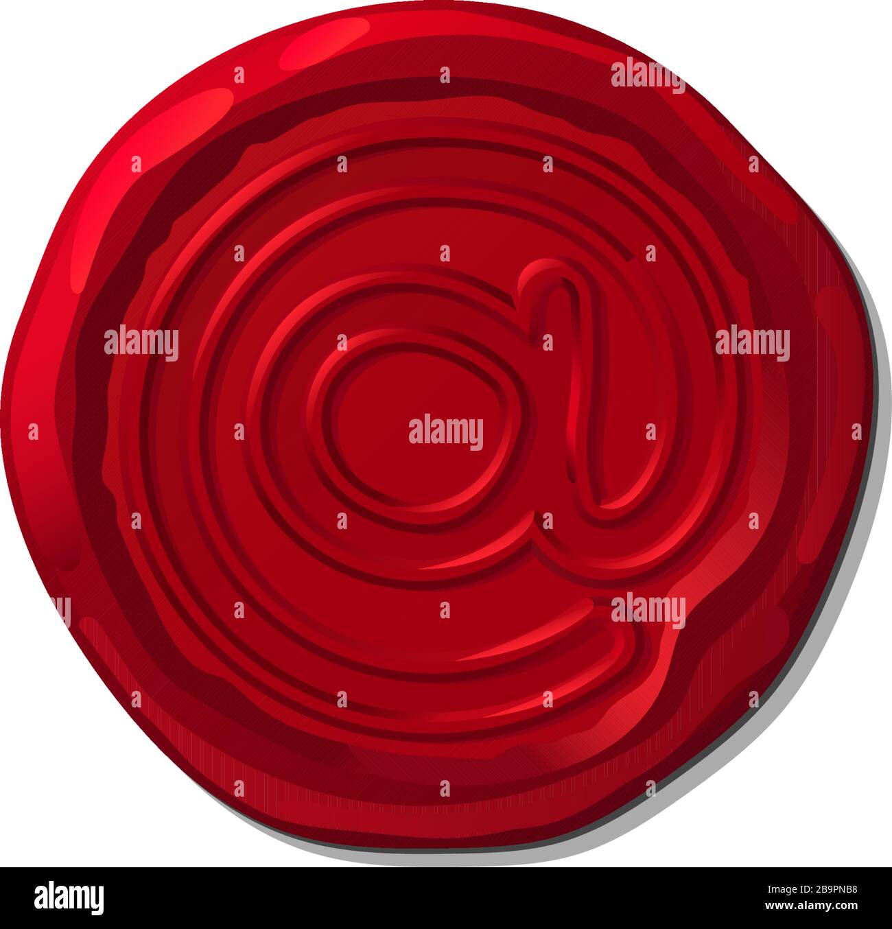 vector vintage isolated wax seal stamp clip art Stock Vector Image