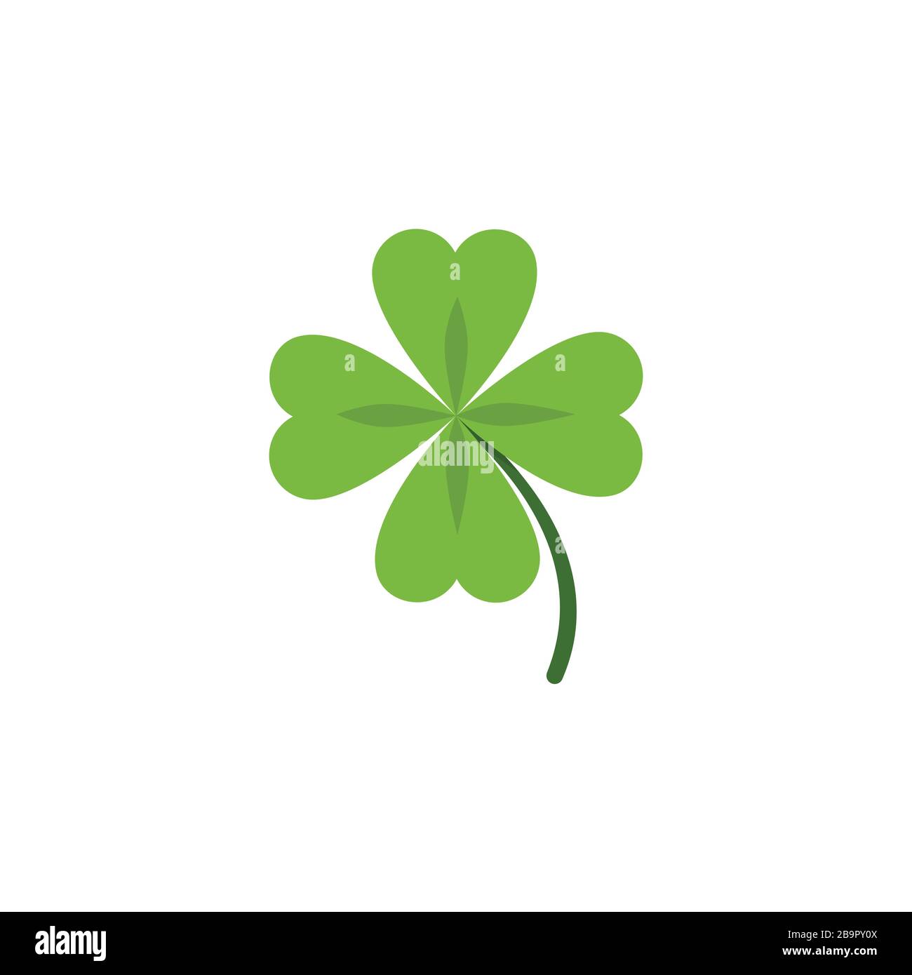 Clover. Flat color icon. Isolated nature vector illustration Stock Vector