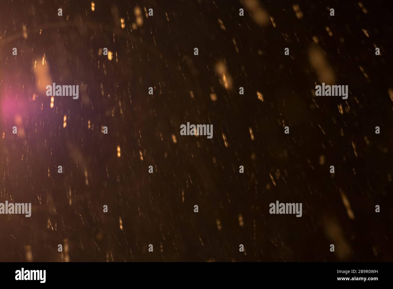 Snowfall street light on background hi-res stock photography and images ...