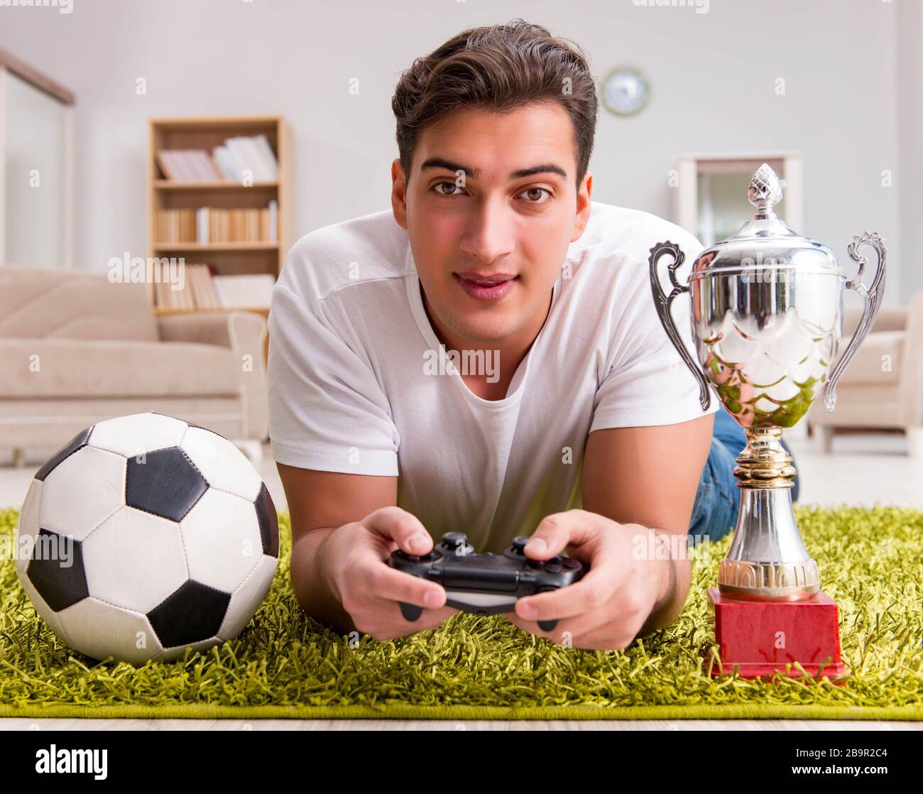 The man addicted to computer games Stock Photo - Alamy