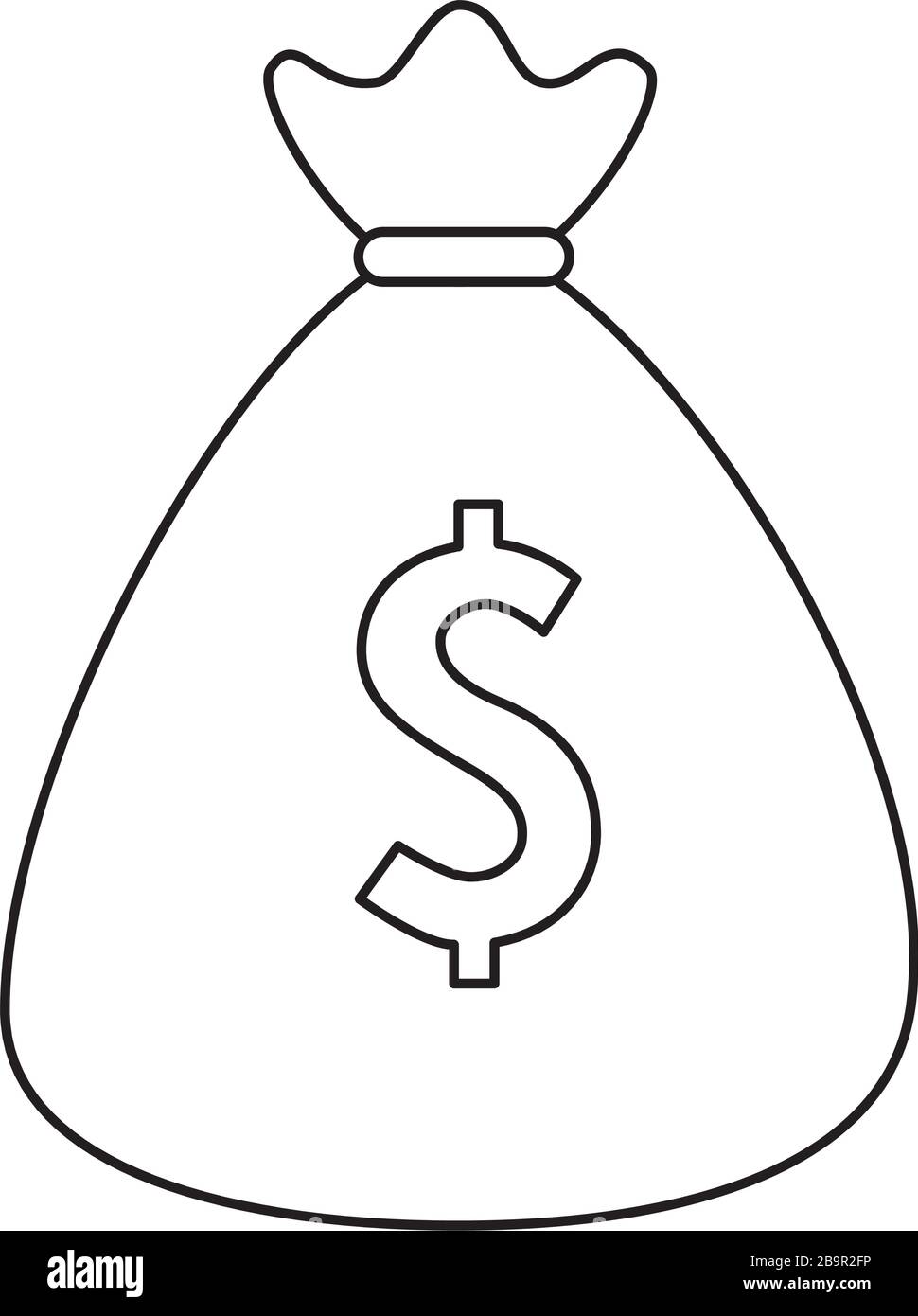 money bag cash isolated icon Stock Vector Image & Art - Alamy