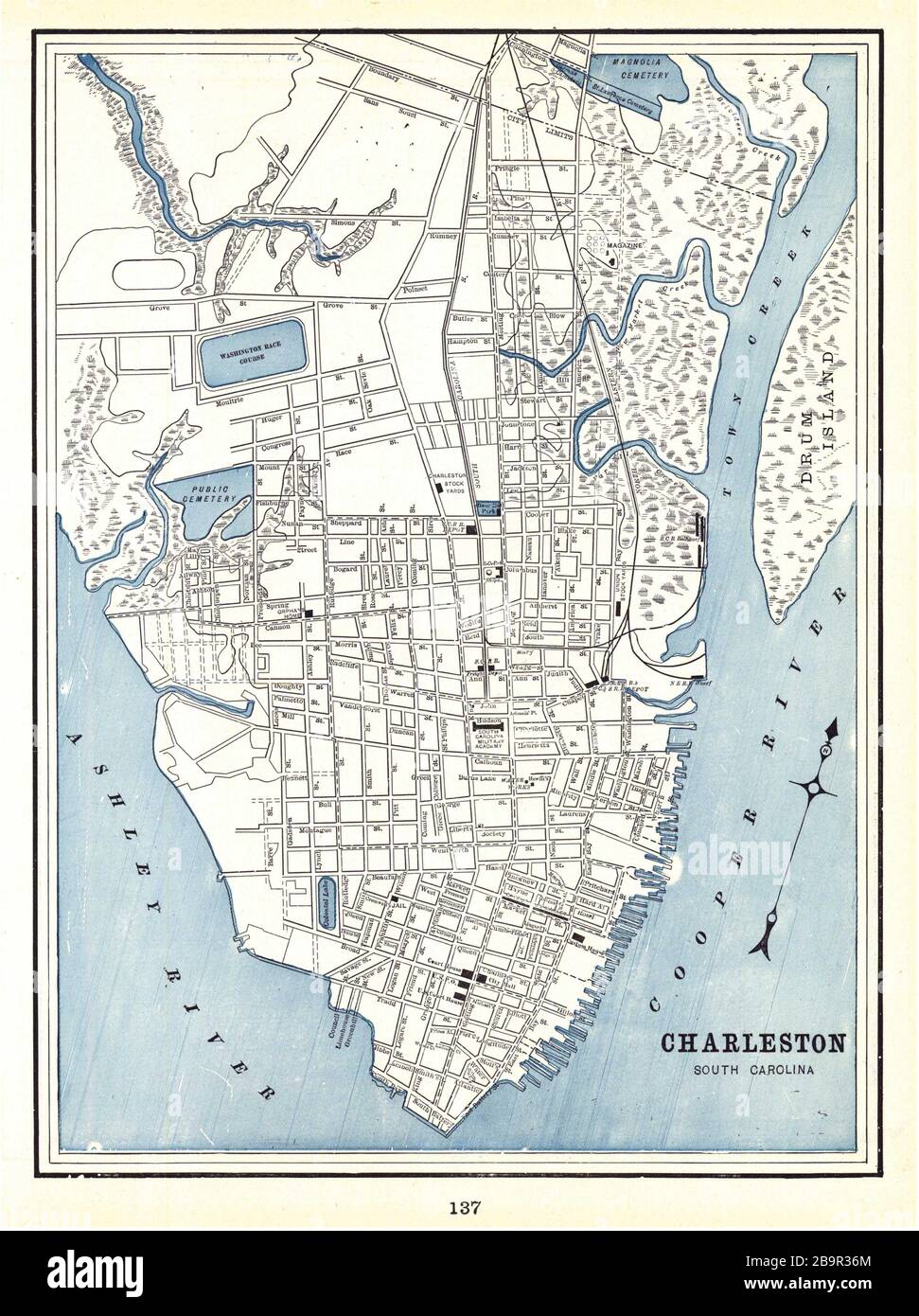 University Of Alabama Historical Maps Charleston, From Cram's Universal Atlas, Geographical, Astronomical And  Historical; 1898; Historical Maps Of Alabama Collection, University Of  Alabama Department Of Geography; George F. Cram Stock Photo - Alamy