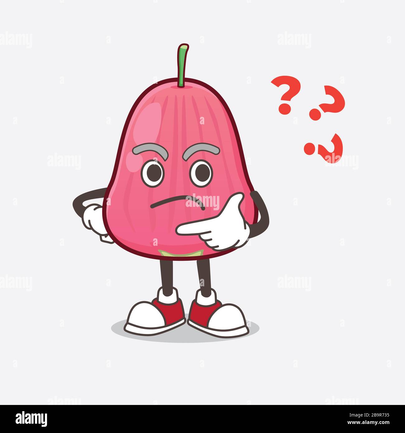 A picture of Java Apple cartoon mascot character in a confused gesture ...