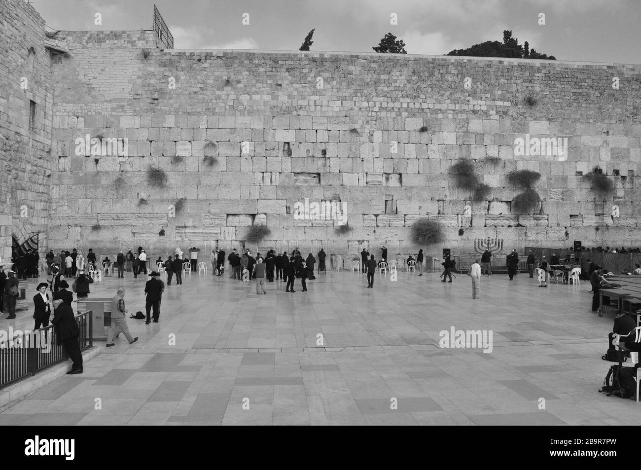 Wailing Wall, west wall. A place of prayers and prayers from Judaism
