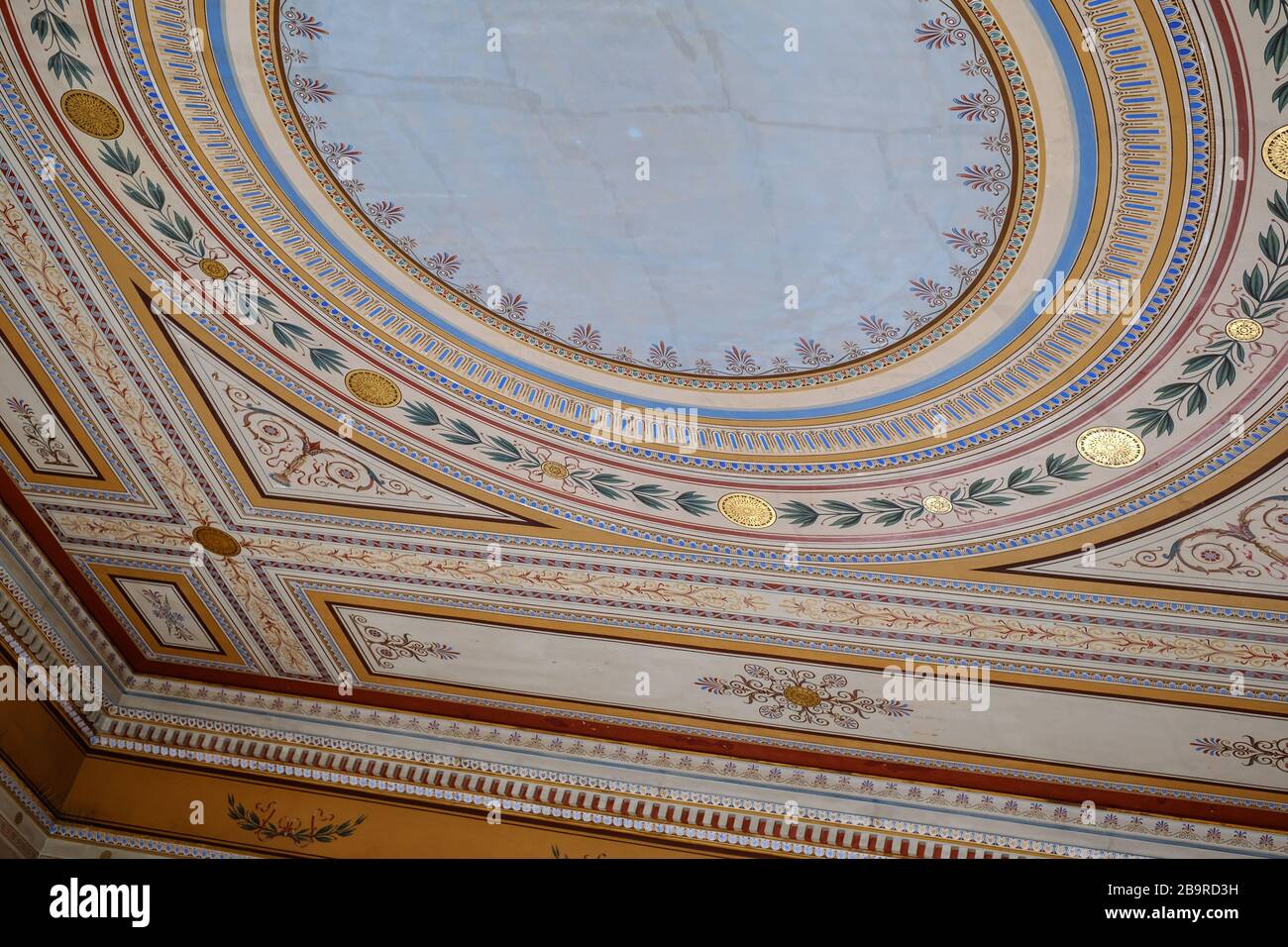 Athens, Greece February 14, 2020. Stately hall built in the 1880s for