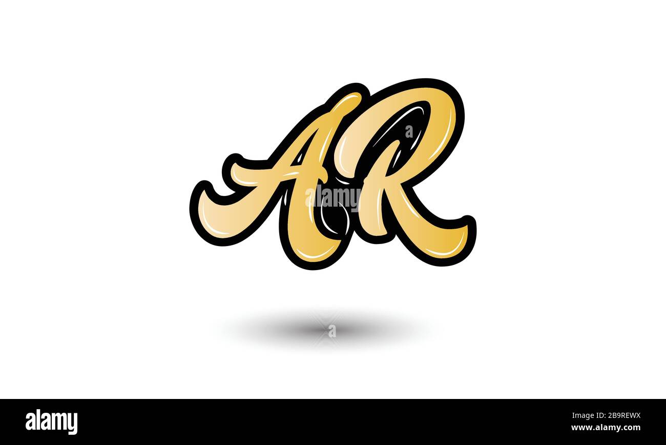 AR letter Logo Design Template Vector Stock Vector Image & Art - Alamy