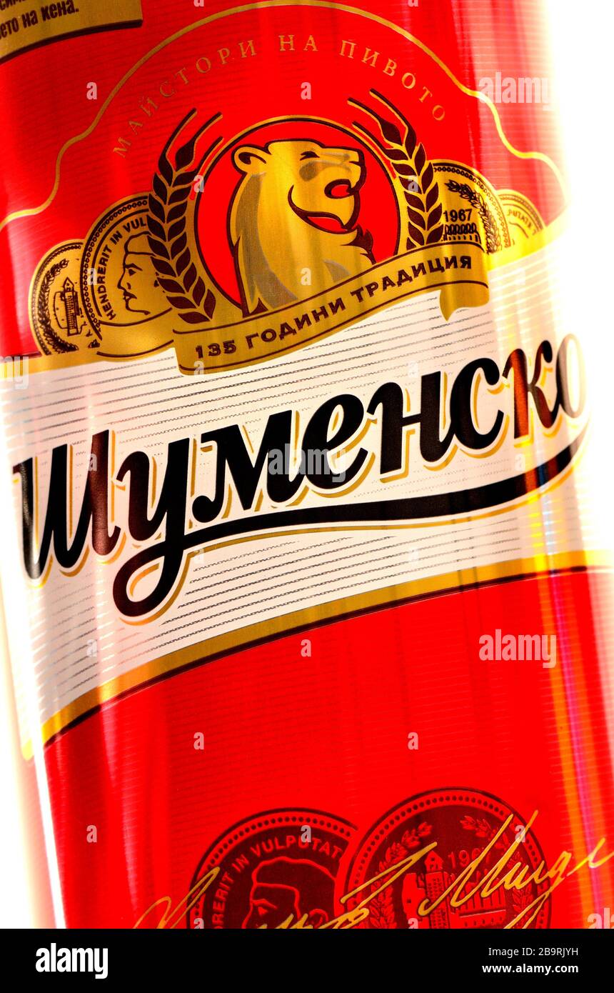 Beer can - Shumensko (Bulgarian) lager Stock Photo