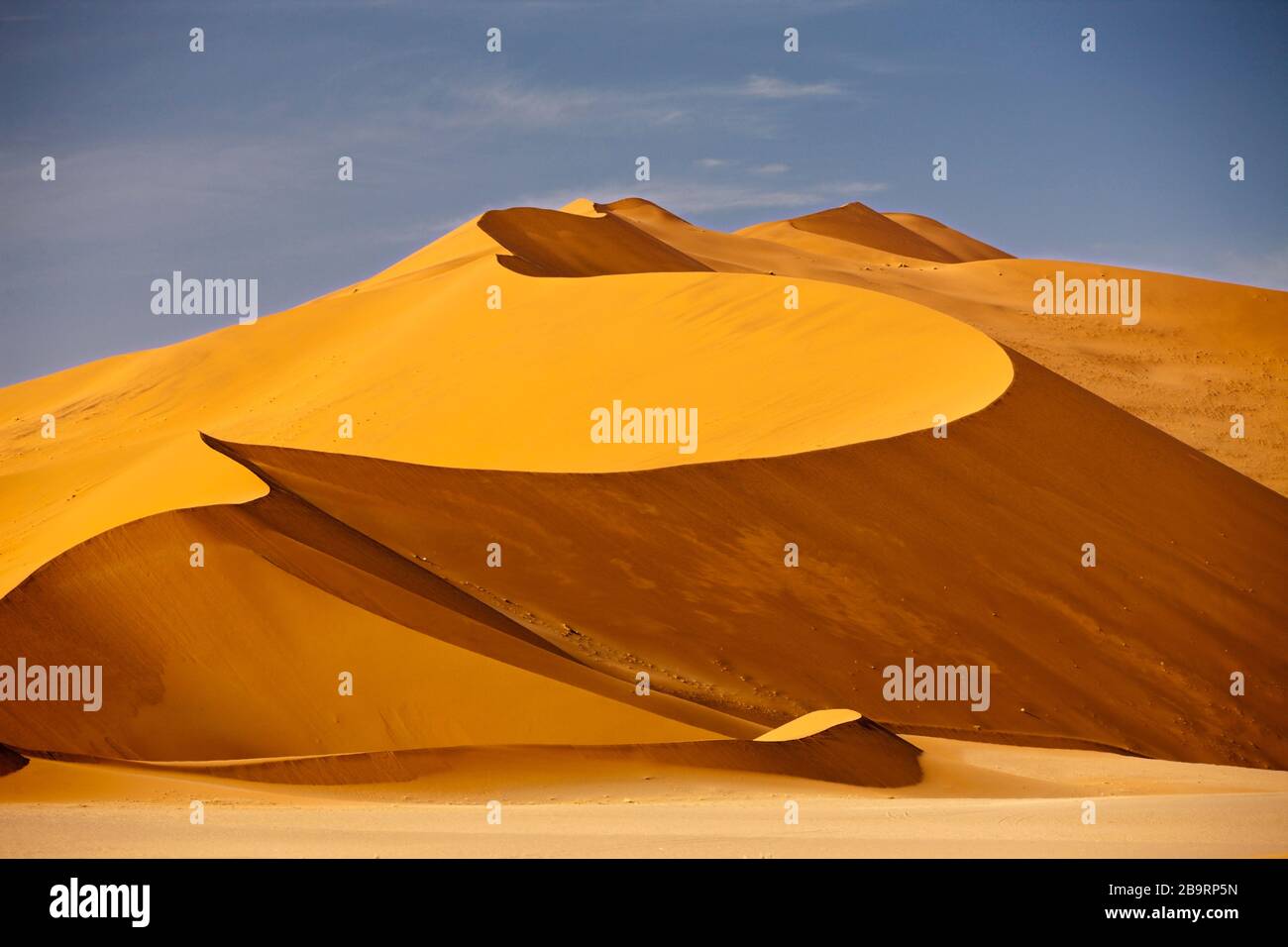 Big Mama Dune in Sossusvlei Area, Namib Naukluft Park, Namibia Stock Photo