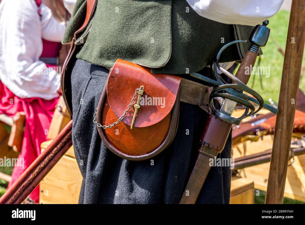 Old white man leather harness hi-res stock photography and images - Alamy